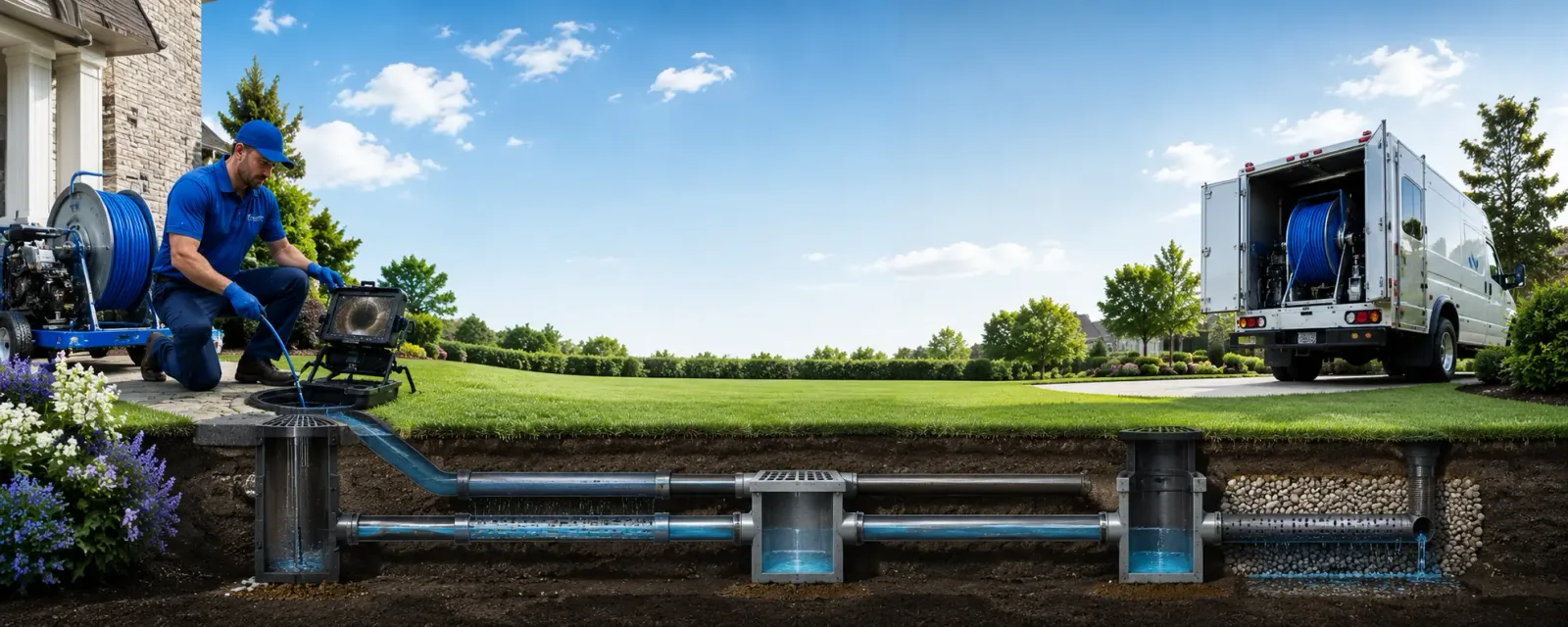 Outdoor drain cleaning information for Amherst, TX
